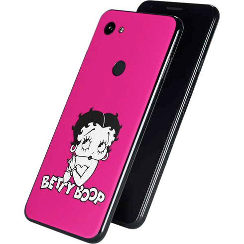 Betty Boop Pink Background Google Pixel 3a XL Skin